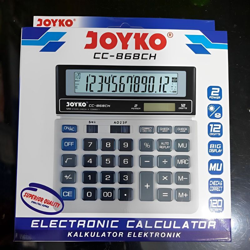 

CALCULATOR KALKULATOR JOYKO CC-868CH 12 DIGIT