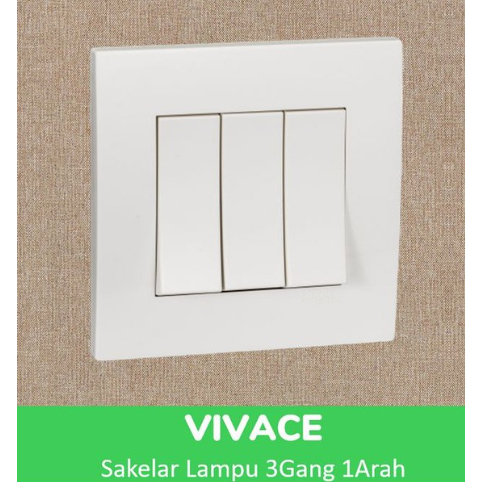 Schneider Vivace Saklar Triple KB33_1WE