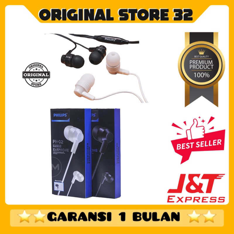 HF/HEADSET / EARPHONE PHILIPS PH-02 PREMIUM SUPER BASSS