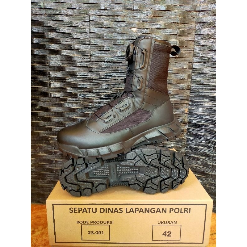 sepatu pdl tali putar original asli jatah polri terbaru / sepatu pdl polri / sepatu pdl tali putar