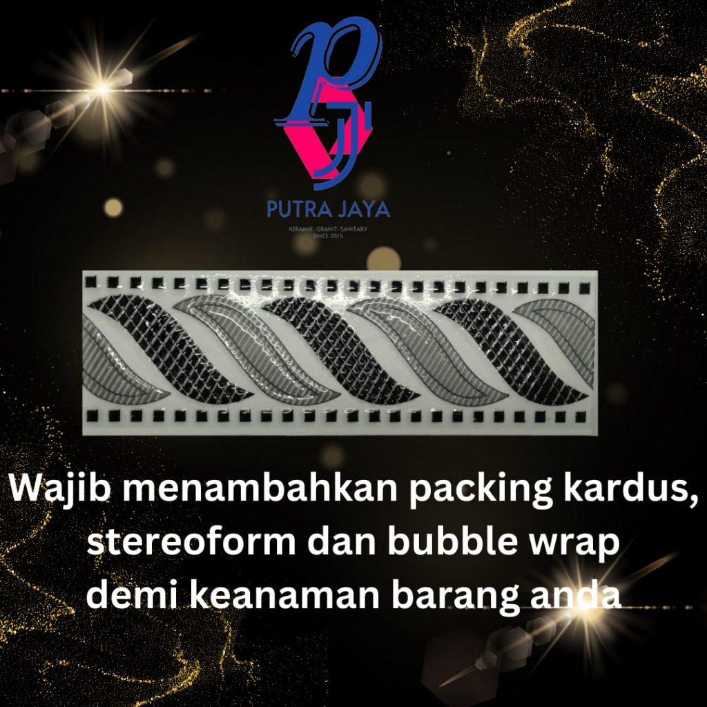 Lis Keramik Dinding Dapur/Kamar Mandi/Teras Rumah 8x25cm