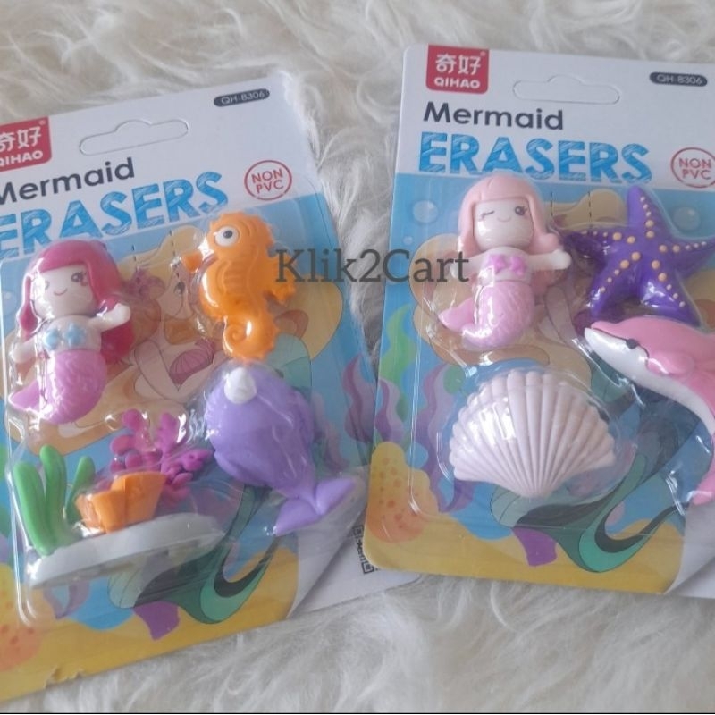 

Penghapus 3D set mermaid / eraser