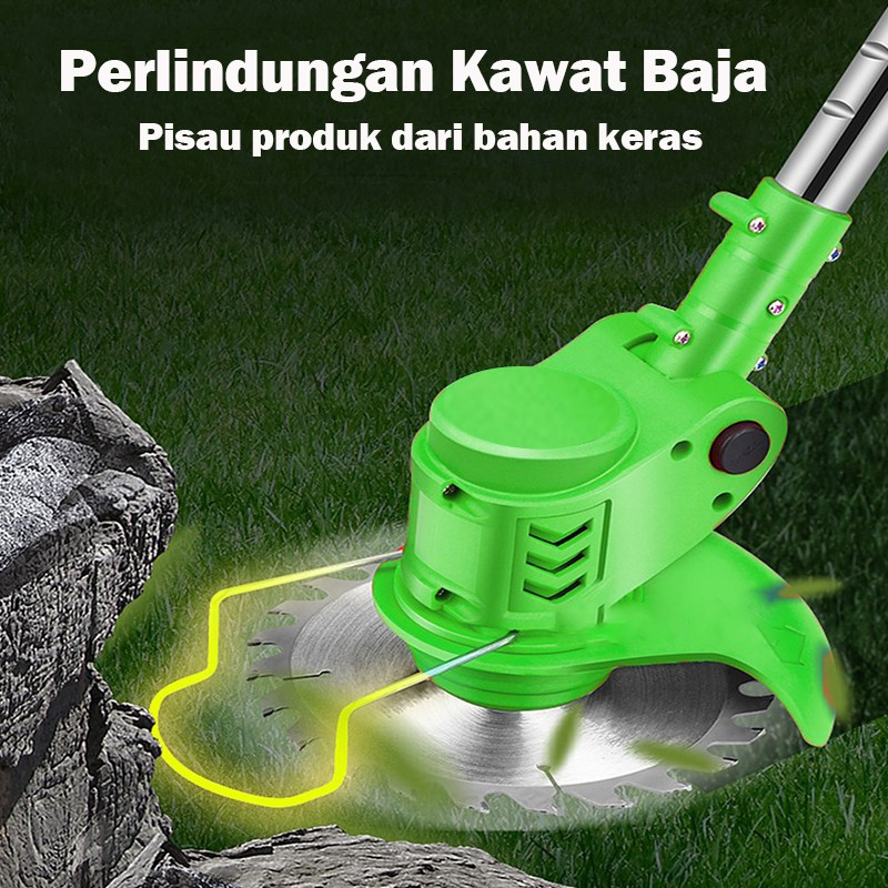 Mesin Potong Rumput 48V/24V/12V Cordless Lawn Mower Grass Trimmer Mesin Pemotong Rumput Taman Alat Potong Rumput