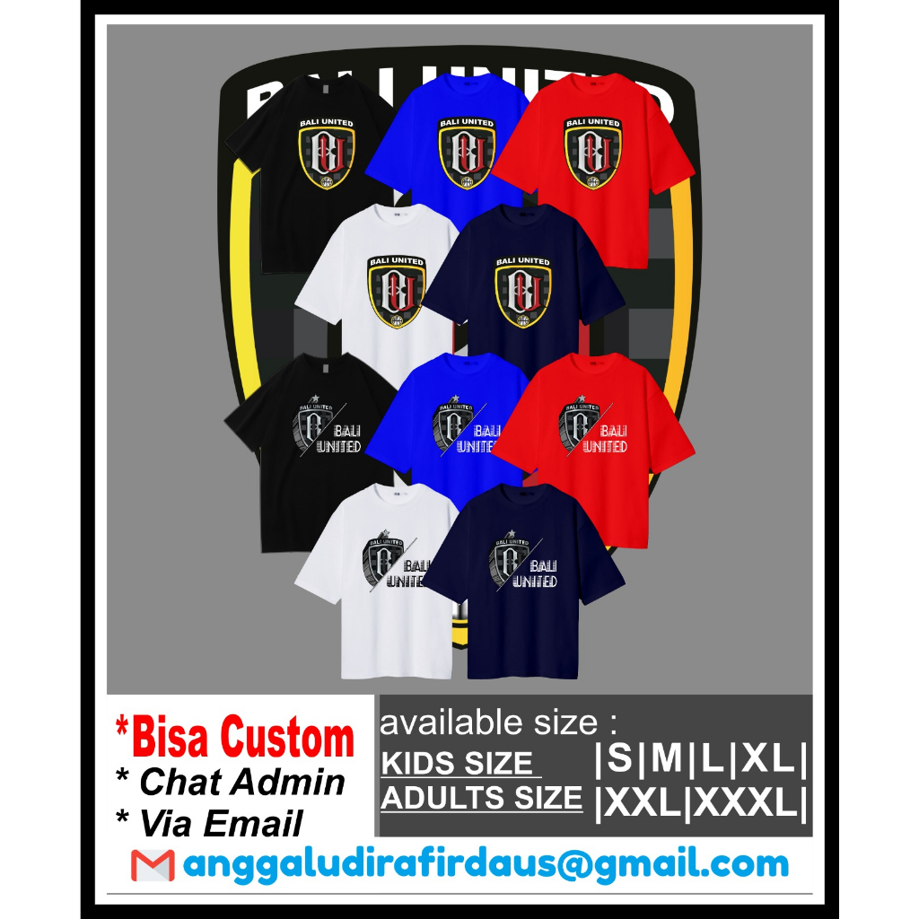 T-SHIRT / KAOS BALI UNITED BASKETBALL IBL BASKET BALL