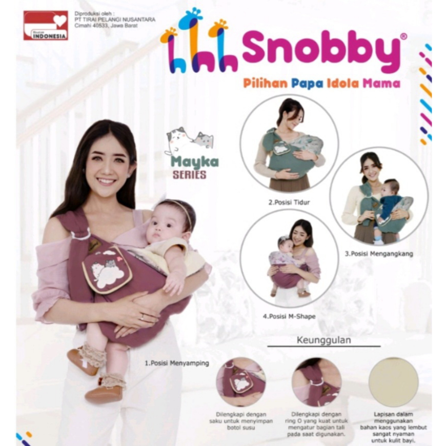 Gendongan Samping Snobby 4 Posisi Mayka Series SBG 7442