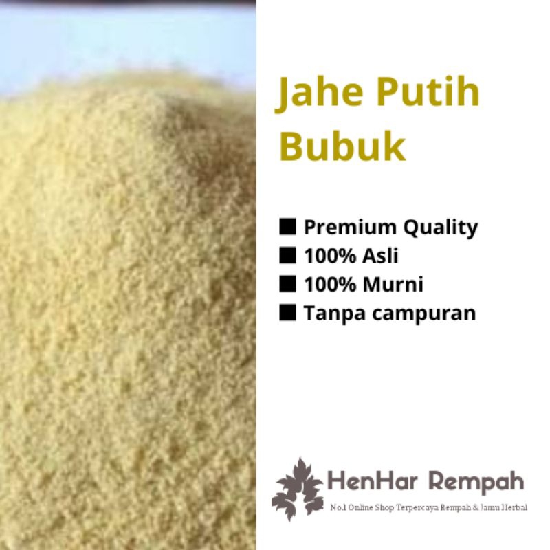 Jahe Putih Bubuk 250 gram &amp; 500 gram