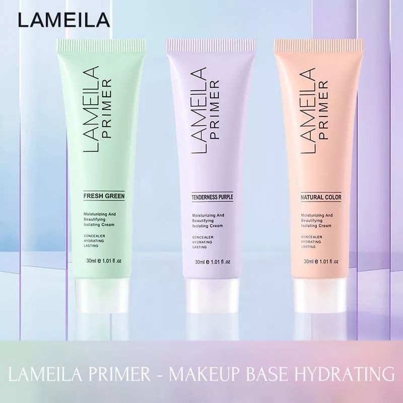 LAMEILA PRIMER MAKEUP BASE - KONTROL MINYAK DAN MENUTUPI PORI-PORI