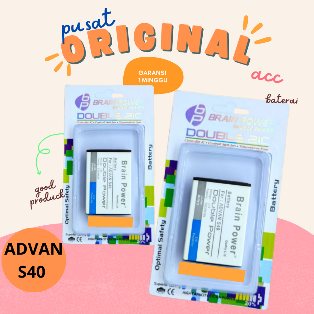 BATRE BATRE BATRE / DOUBEL POWER / ADVAN S40 / ADVAN S40 4G / BATRE BATRE BATREI BATRE