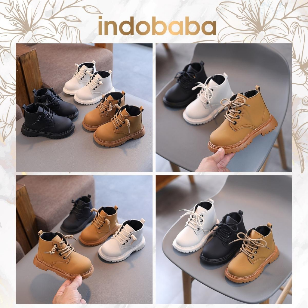 indobaba Sepatu Boots Sneakers Anak Import Unisex Size 21-25 S121