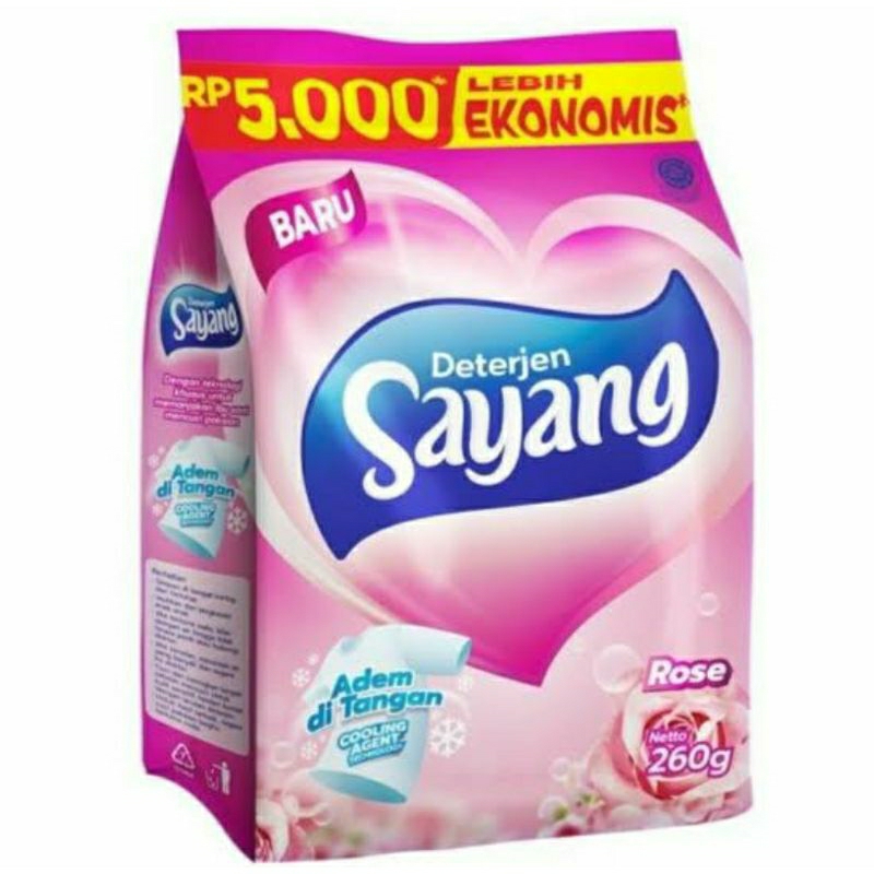 DETERJEN SAYANG 260 gram / SAYANG DETERGENT 260 gram