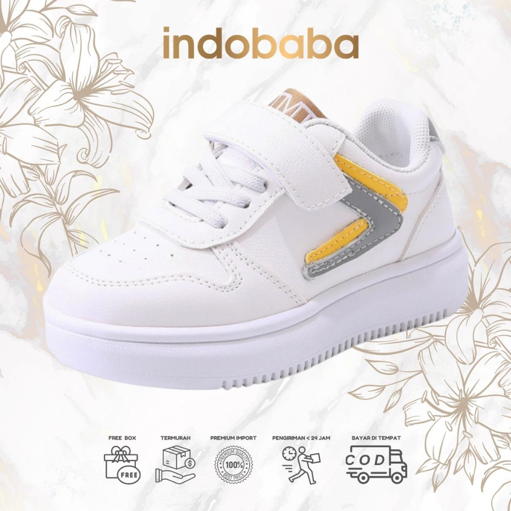 indobaba Sepatu Anak Perempuan Sneakers Anak Import 1-5 Tahun S152