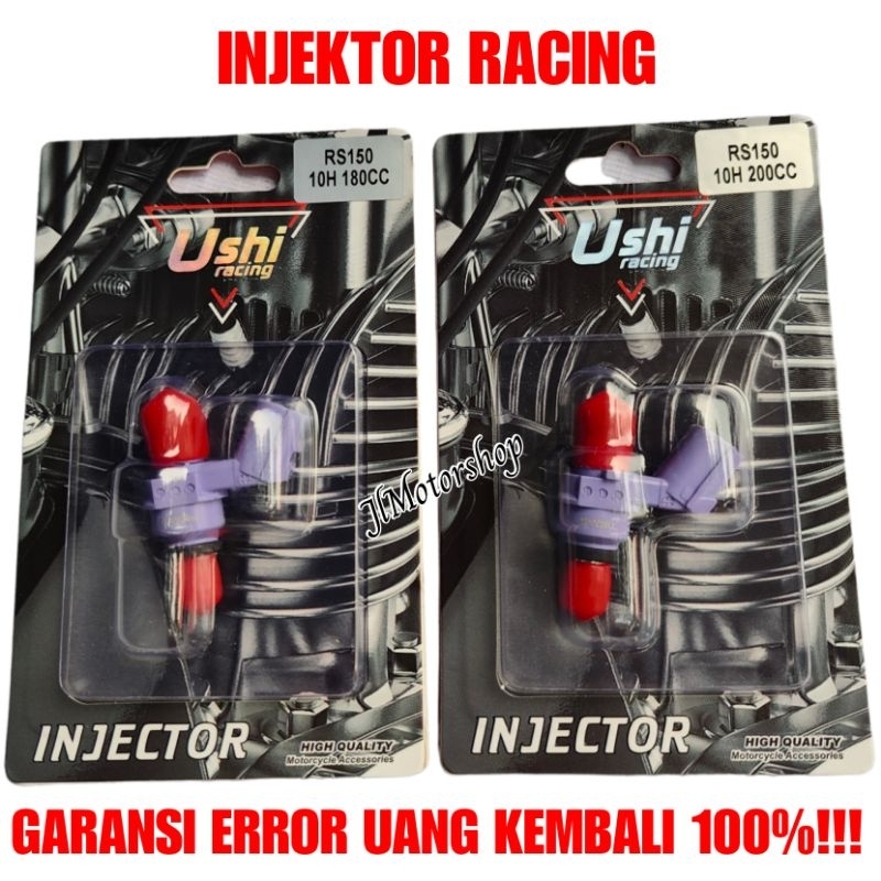 INJECTOR INJEKTOR USHI RACING BEAT VARIO CB150 CBR SONIC SUPRA GTR GENIO SCOOPY CRF VERZA NEW MEGAPRO PCX ADV 150 160 VESPA IGET CB 150 SPACY SUPRA 125 Fi R15 VVA VIXION R 155 XSR MT15 NMAX AEROX MIO J MIO M3 DLL