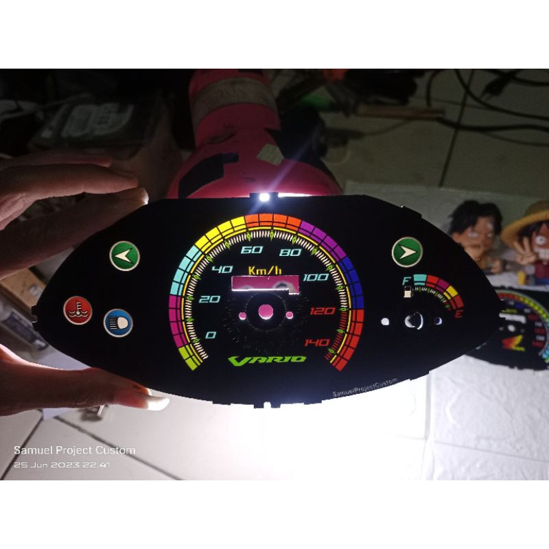 PAPAN SPEEDOMETER HONDA VARIO KARBU OLD CUSTOM