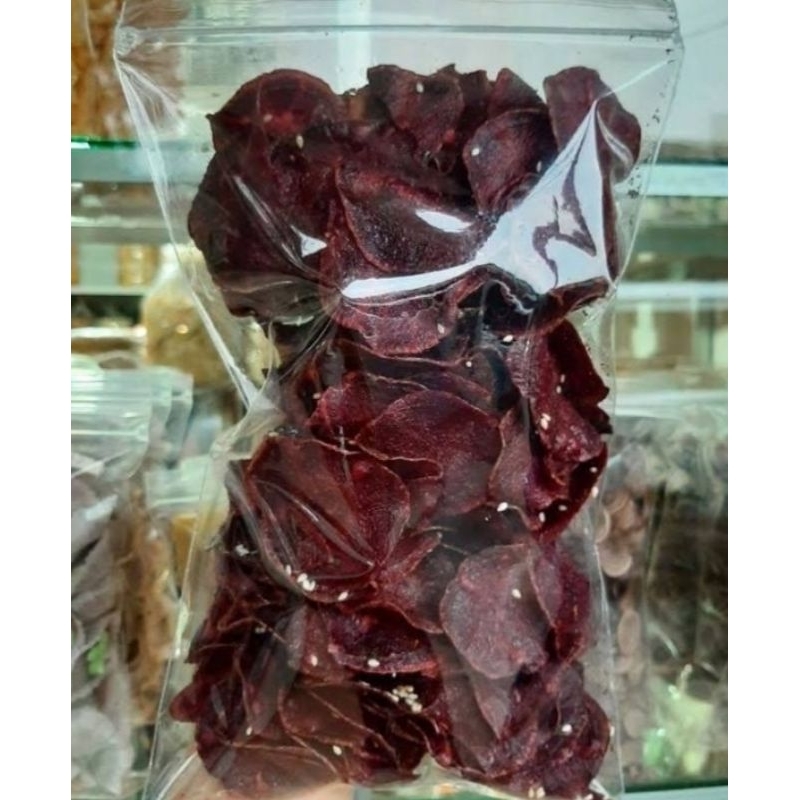 

keripik ubi jalar coklat