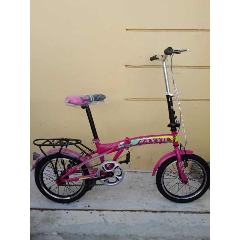 Sepeda lipat 16&quot;inch single disc velg aluminium Sesuai dipajang untuk anak besar sd remaja