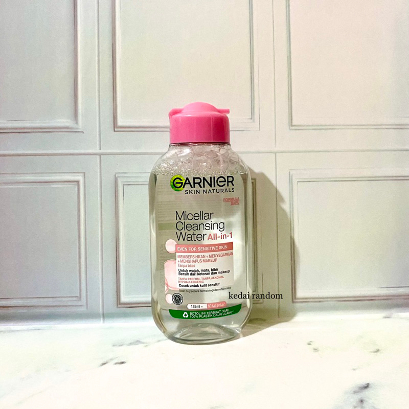 Garnier Micellar Water Pink/Biru/Oil Infused Kulit | Sensitif/ Berminyak 50ml/125ml/400ml