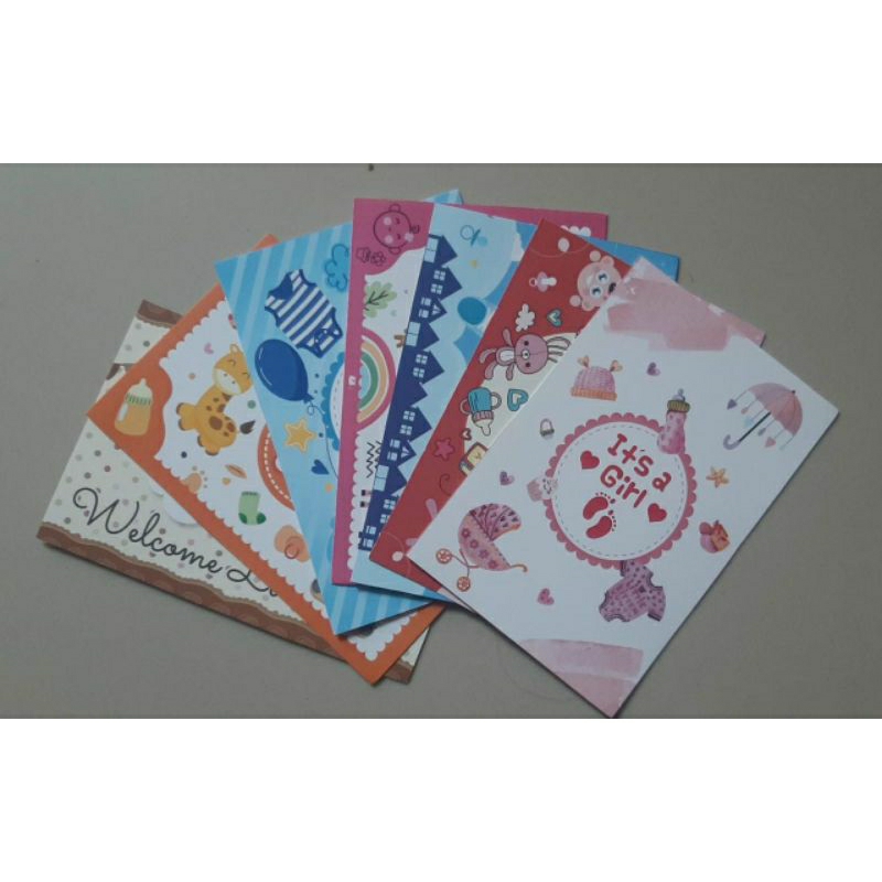 kartu ucapan/kartu ucapan kado/kartu ucapan happy birthday/kartu ucapan baby newborn
