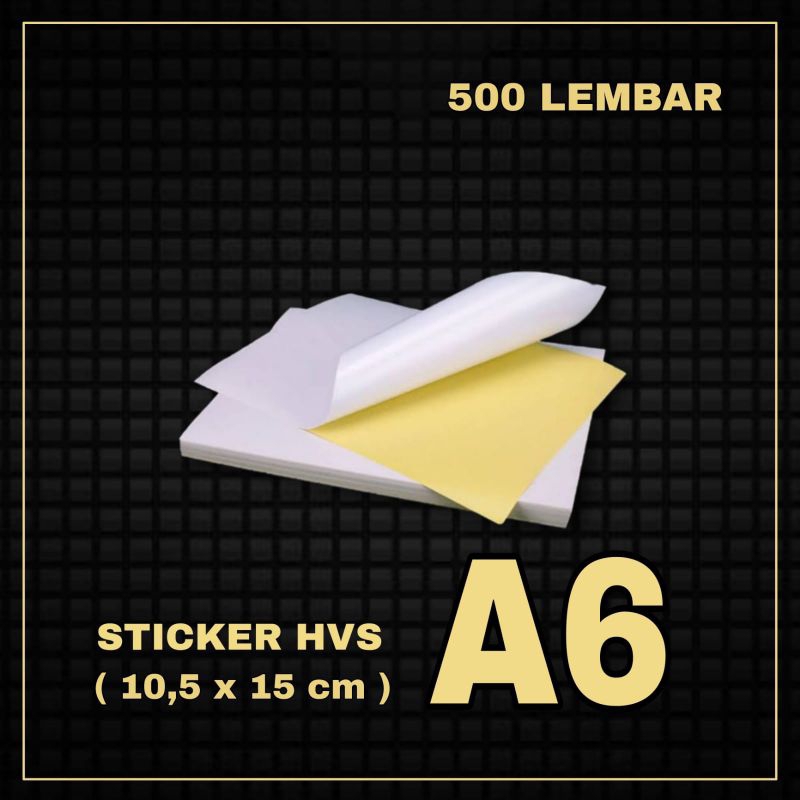 

STICKER HVS A6 ISI 500 LEMBAR