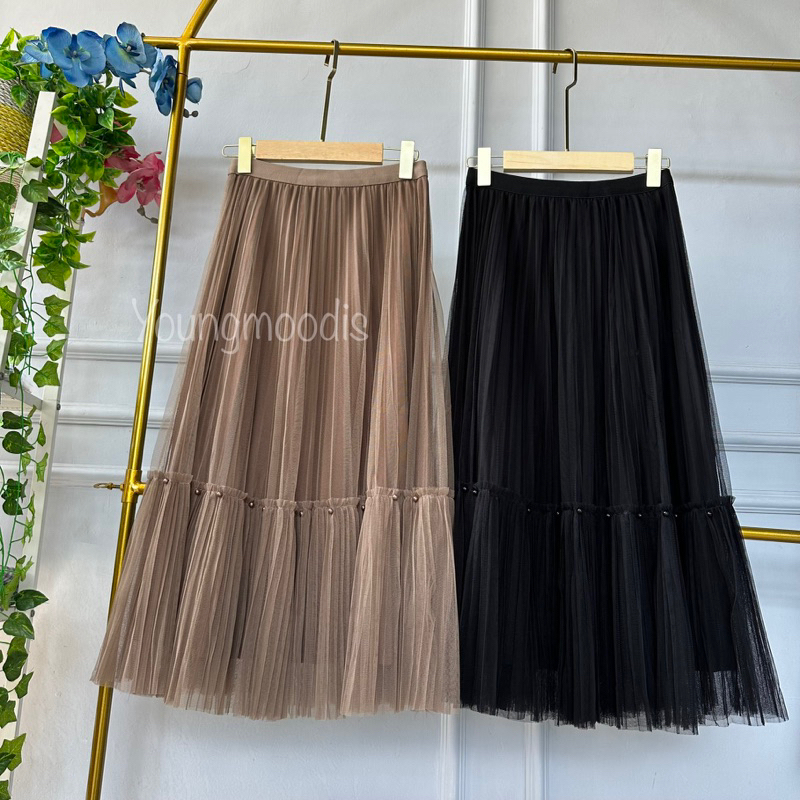 Youngmoodis Monica skirt Rok tutu prisket bolak balik import