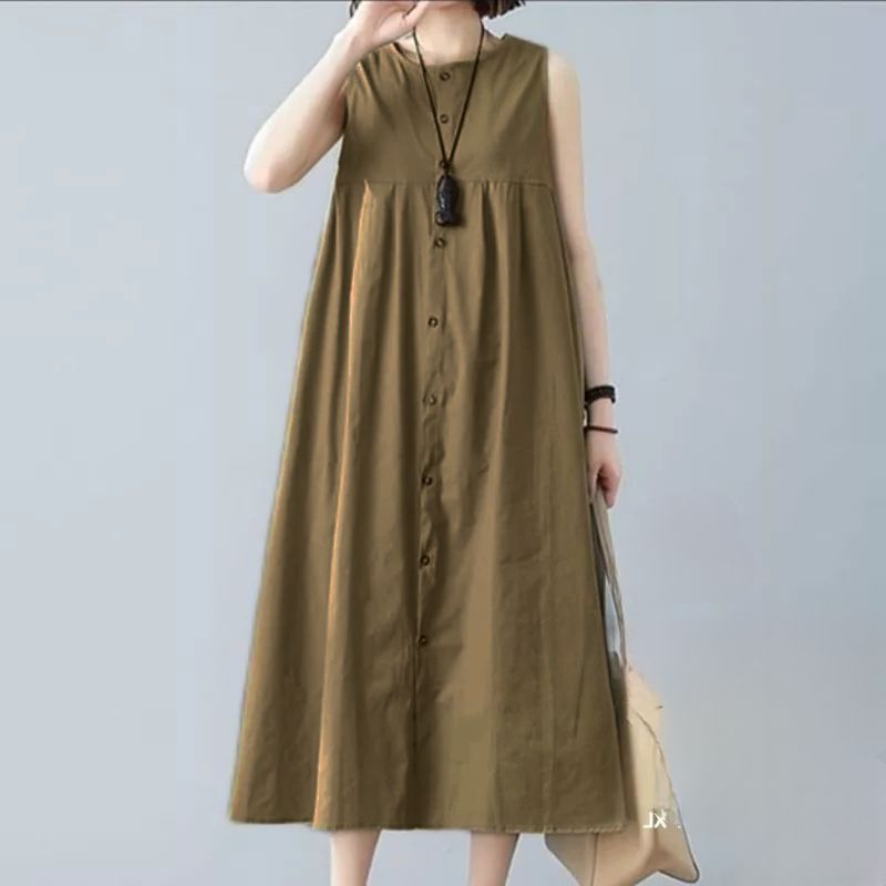 Raqumi midi inner / linen /dress