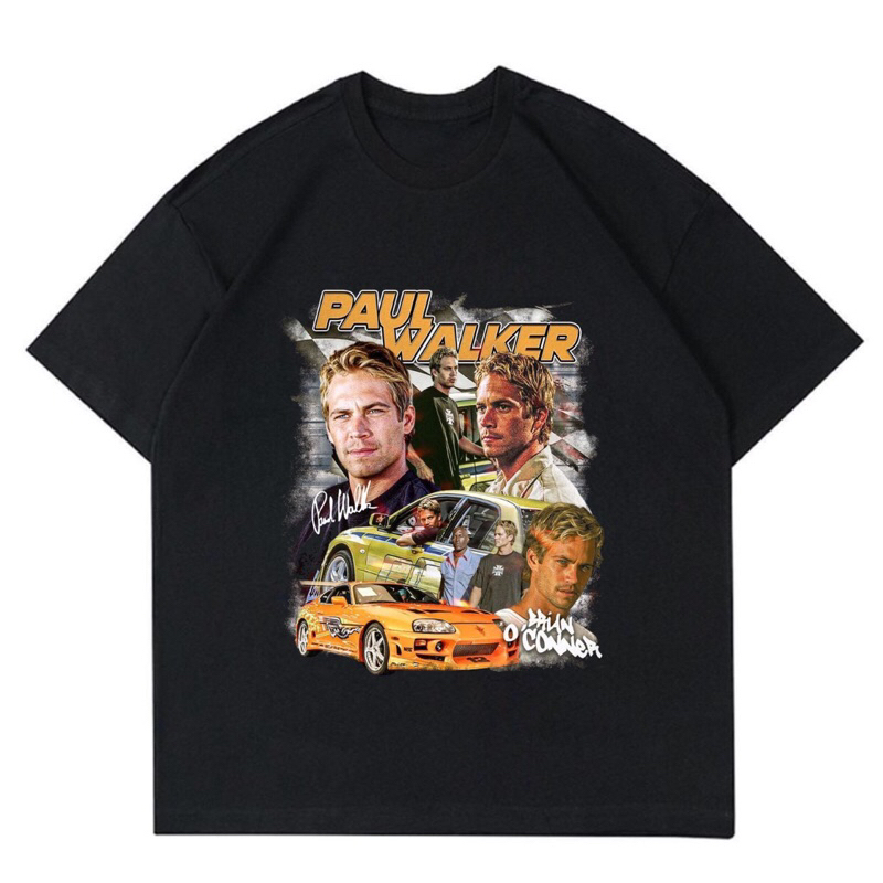 BAJU KAOS FAST AND FURIOUS “PAUL WALKER” | T-SHIRT MOVIE FAST AND FURIOUS | BAJU KAOS OVERSIZE UNISE