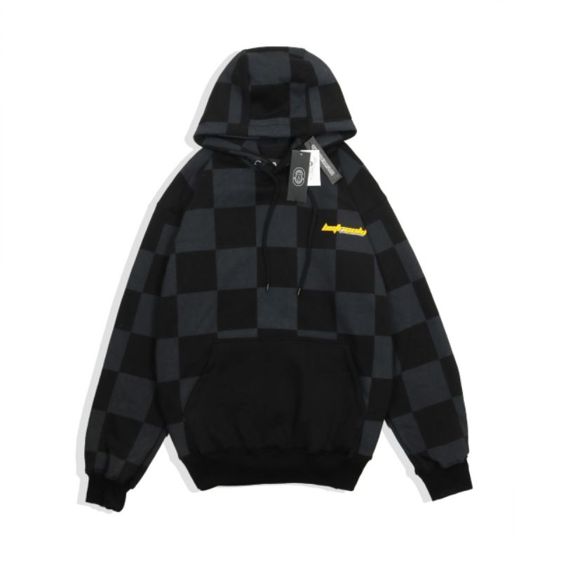 SWEATER HOODIE BASTERCOLD CHECKER BOARD FLOCKING