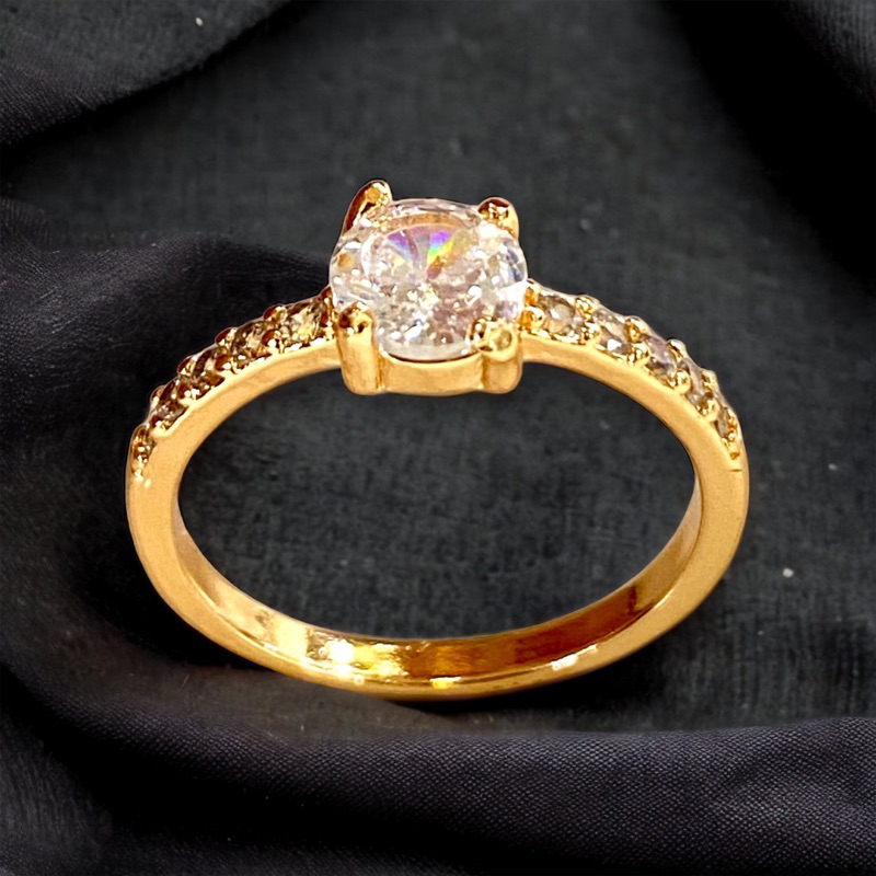 Cincin wanita lapis emas yaxiya replika emas