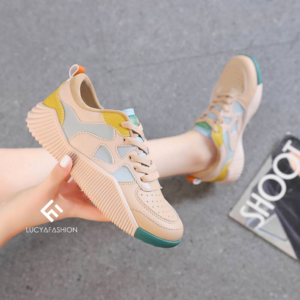 2650 Sepatu Wanita Korea Sneakers Import Terbaru