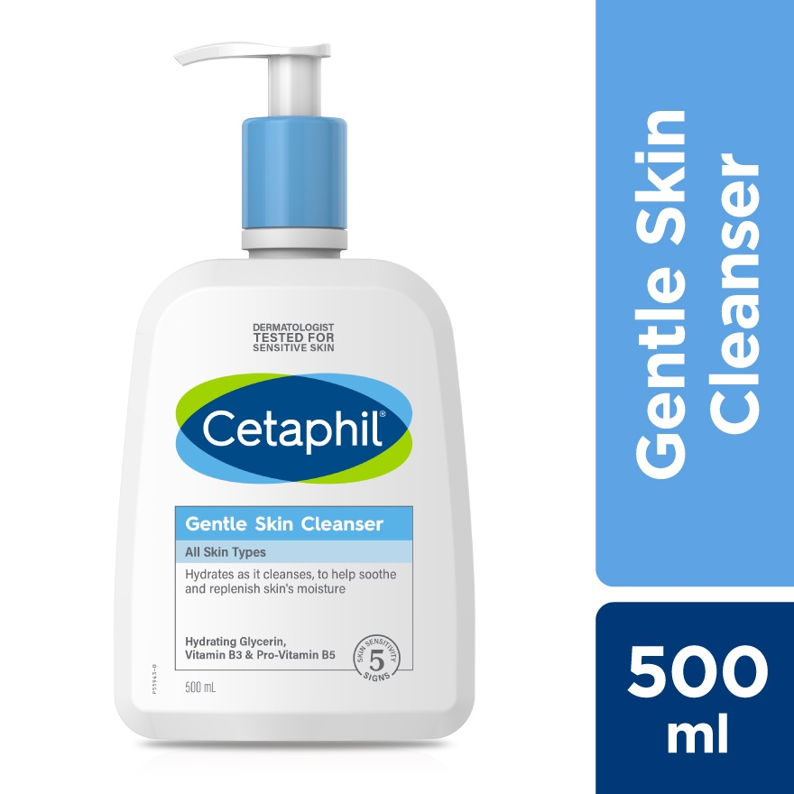 Cetaphil Gentle Skin Cleanser for Face &amp; Body 500ml Untuk Segala Jenis Kulit