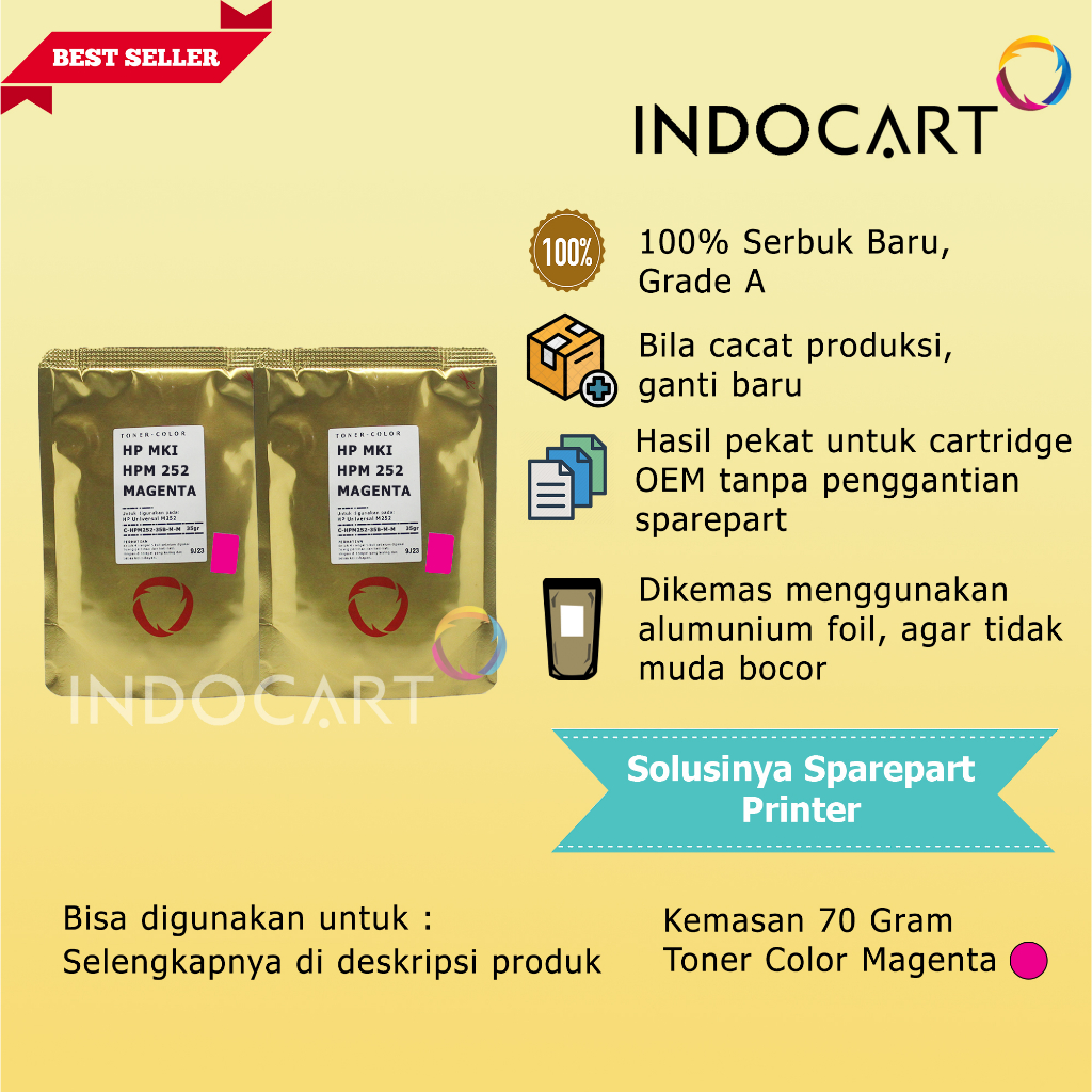 Serbuk Toner Warna Mitsubishi-410A-HP M377 M452 M477-70gr