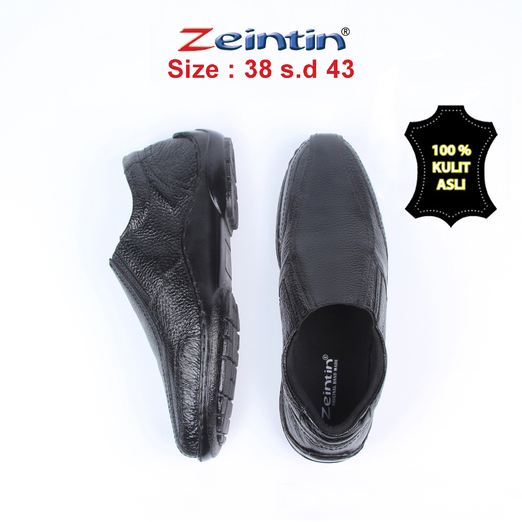 Zeintin - Sepatu Pantofel Sepatu Kulit Fantofel Pria Sepatu Formal Kuliah Kerja Kantor Santai AJ