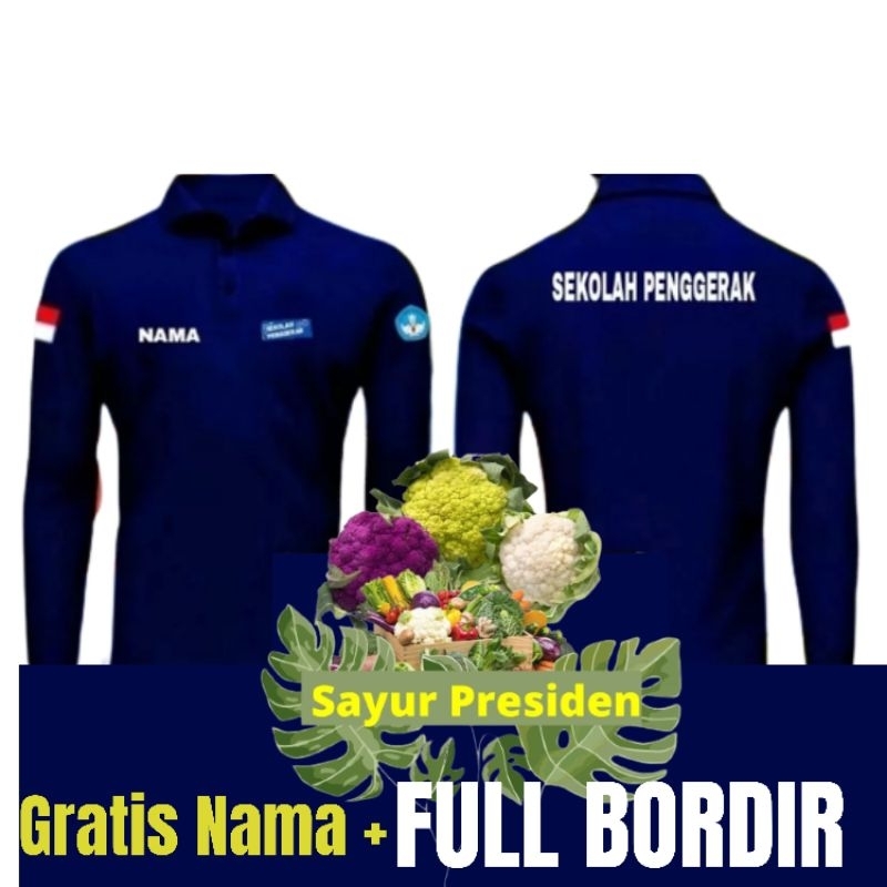 kaos kerah sekolah Penggerak baju sekolah penggerak seragam sekolah Penggerak kaos sekolah Penggerak
