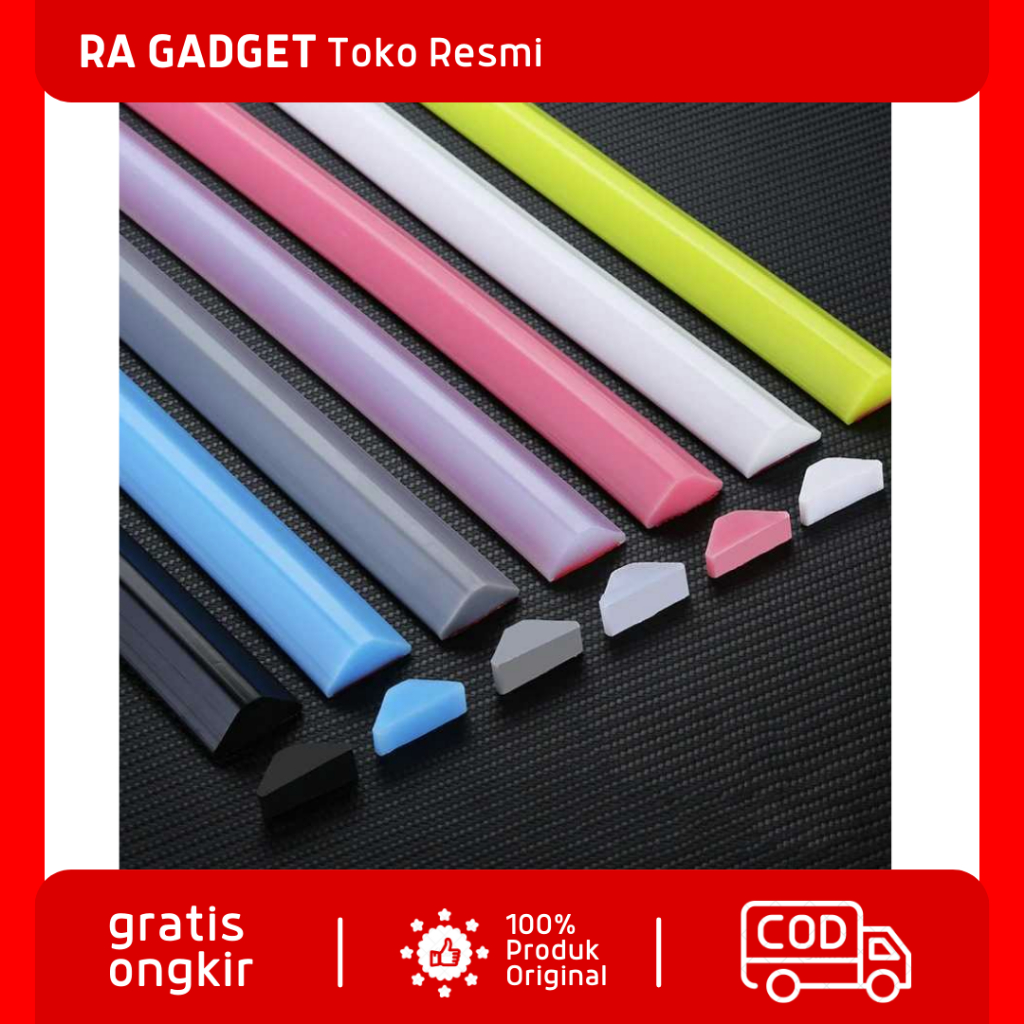 Lis Strip Pintu Sealing Strips Water Stopper Bar 1M / Strip Penutup Penghalang Debu Serangga Bawah P