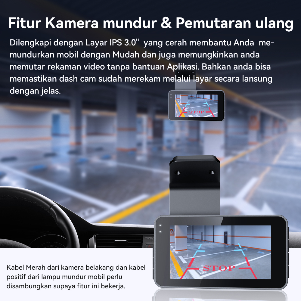 (Exclusive) Mobeo Car WifiDashcam G20 1440P Support G sensor/ Night Vision APP Control