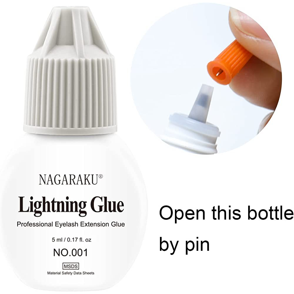 Nagaraku glue eyelash extension WHITE / lem bulumata tidak pedih dimata