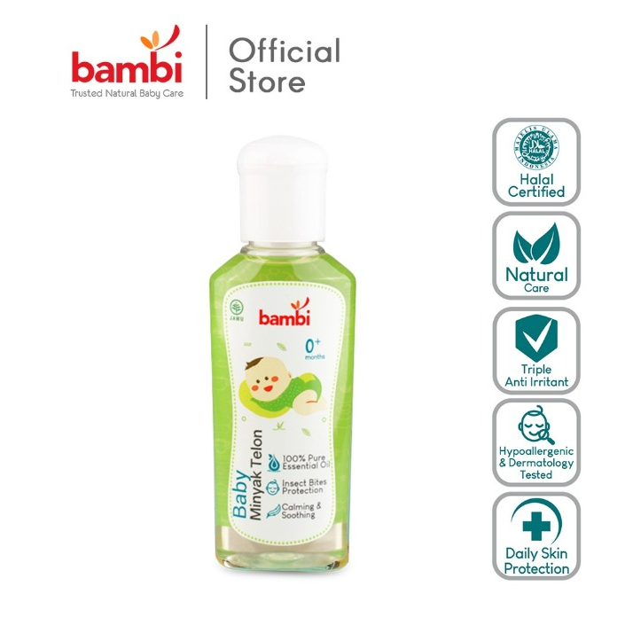 Bambi Minyak Telon Bayi 60ml / Baby Telon Oil Menghangatkan Tubuh dan Meredakan Gejala Kembung CBKS