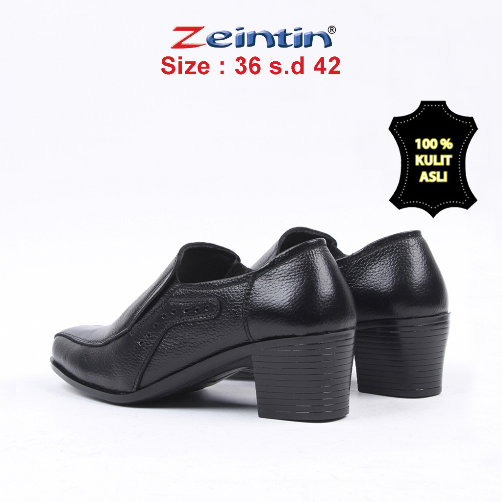 Zeintin - Sepatu Pantofel Wanita Zeintin Sepatu Wanita Kulit Sepatu Formal BIG SIZE BJ