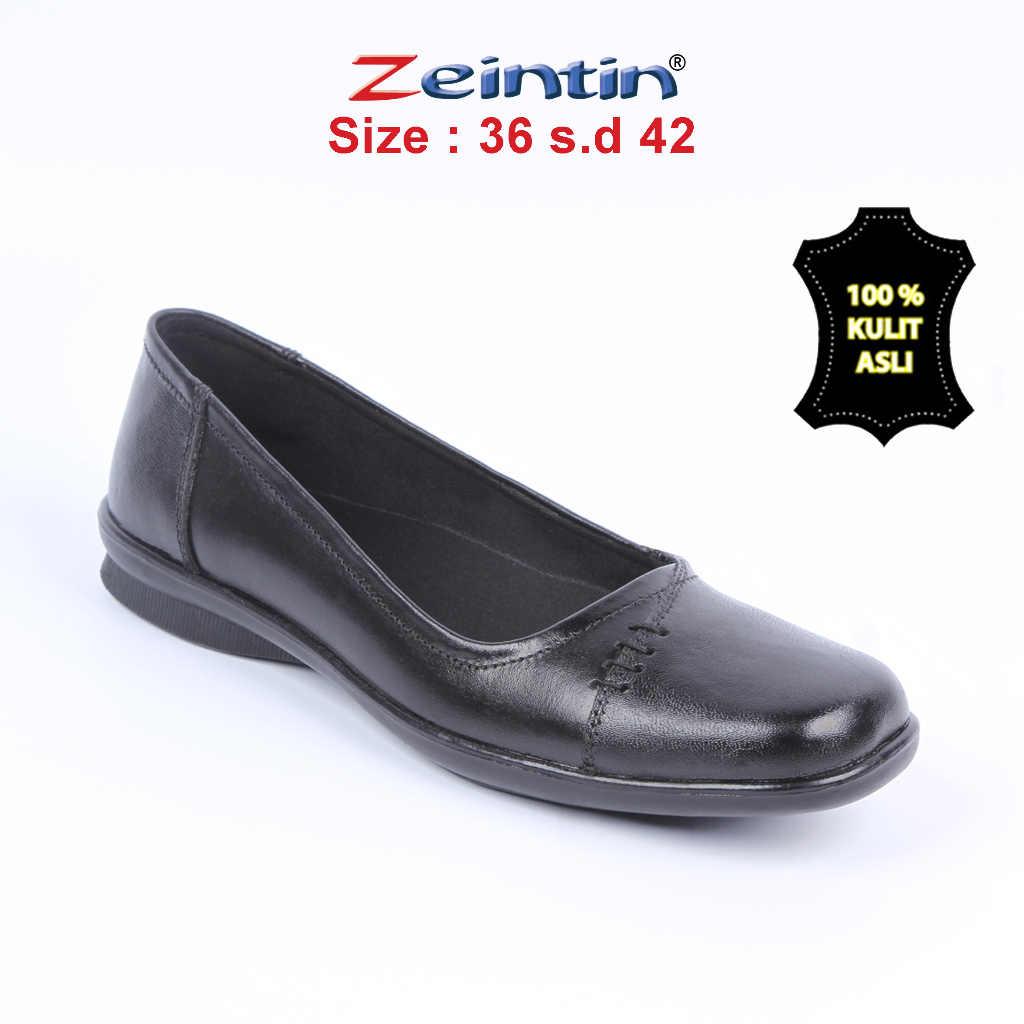 Zeintin - Sepatu Wanita Pantofel Loafers Kulit Asli Formal Fashion Sepatu Kerja Kuliah Sekolah Wanita Nyaman BJ