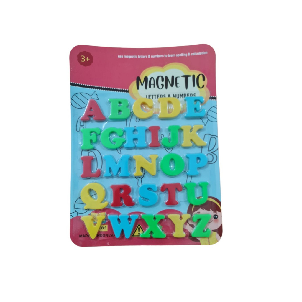 M201 Mainan Magnetic Letters Numbers / Magnet Huruf Angka Anak Belajar mbs