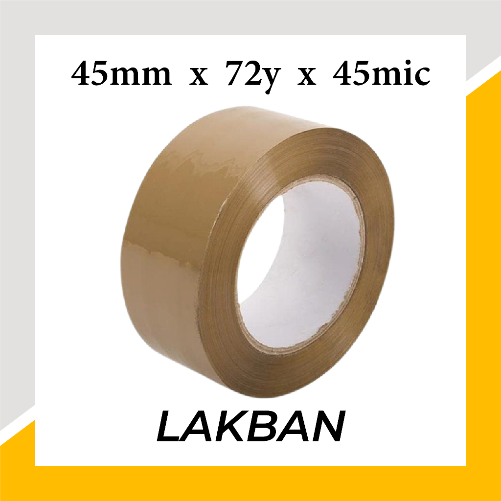 

Lakban Coklat 45mm x 72 Yard | Cuan Tape | Promo - Murah