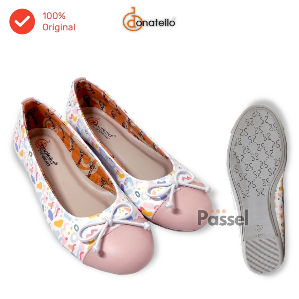 Donatello Sz. 31-35 Pointed Toe Flat / Sepatu Anak Perempuan Slip On Flat Shoes | DD10051 / DD10052