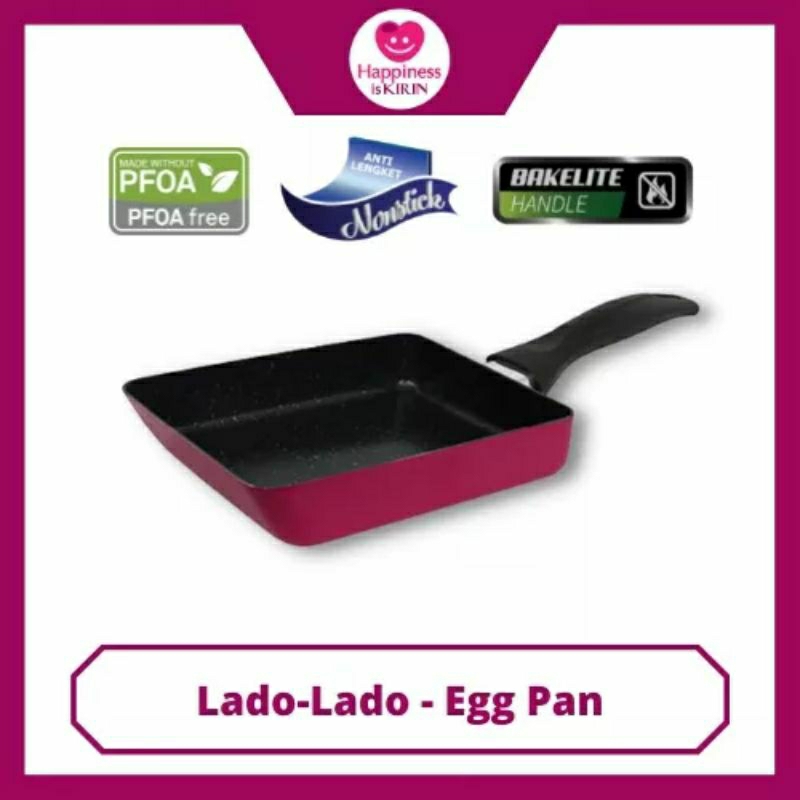 KIRIN EGG PAN 18cm LADO-LADO SERIES GRILL PAN EGG PAN TEFLON CLASSIC