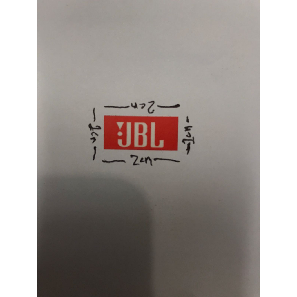 Logo sticker dan Logo besi JBL