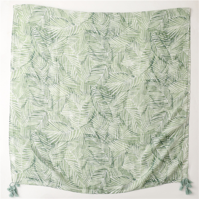 ITSFRIDAY EMBUN Scarf - Premium Pashmina Shawl Selendang Syal Pasmina Hijab Import Motif Green Clasic Tassel