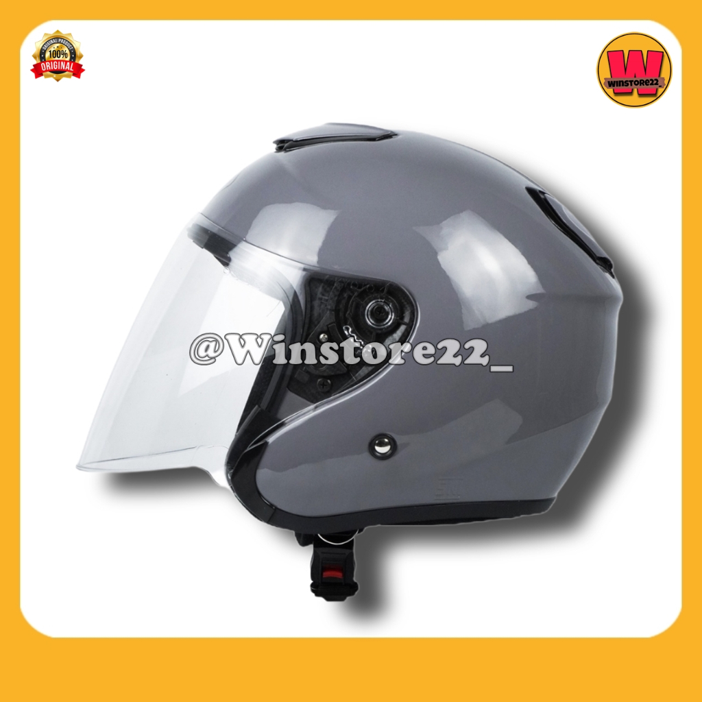 Helm Sepeda Motor Half Face Priest Kyoto Solid Whitte Black Pink Gorilla Glossy & Doff Paket Ganteng
