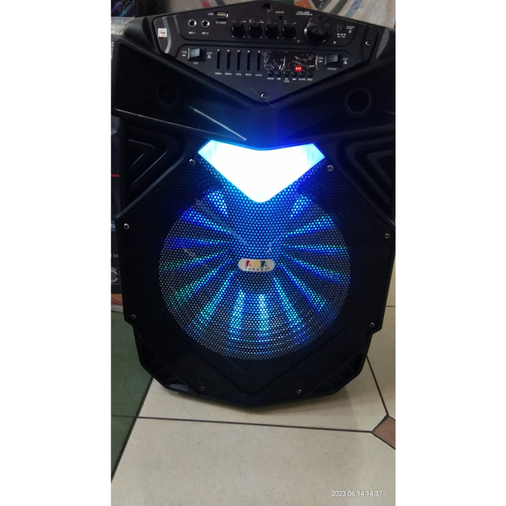 SPEAKER AKTIF 15 MEGATROLLEY SPEAKER TANAKA 15IN BLUETOOTH WIRELESS