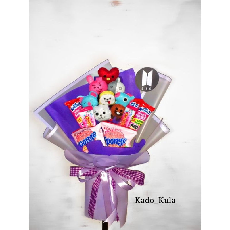 Buket BTS + Snack Request by kak Apia
