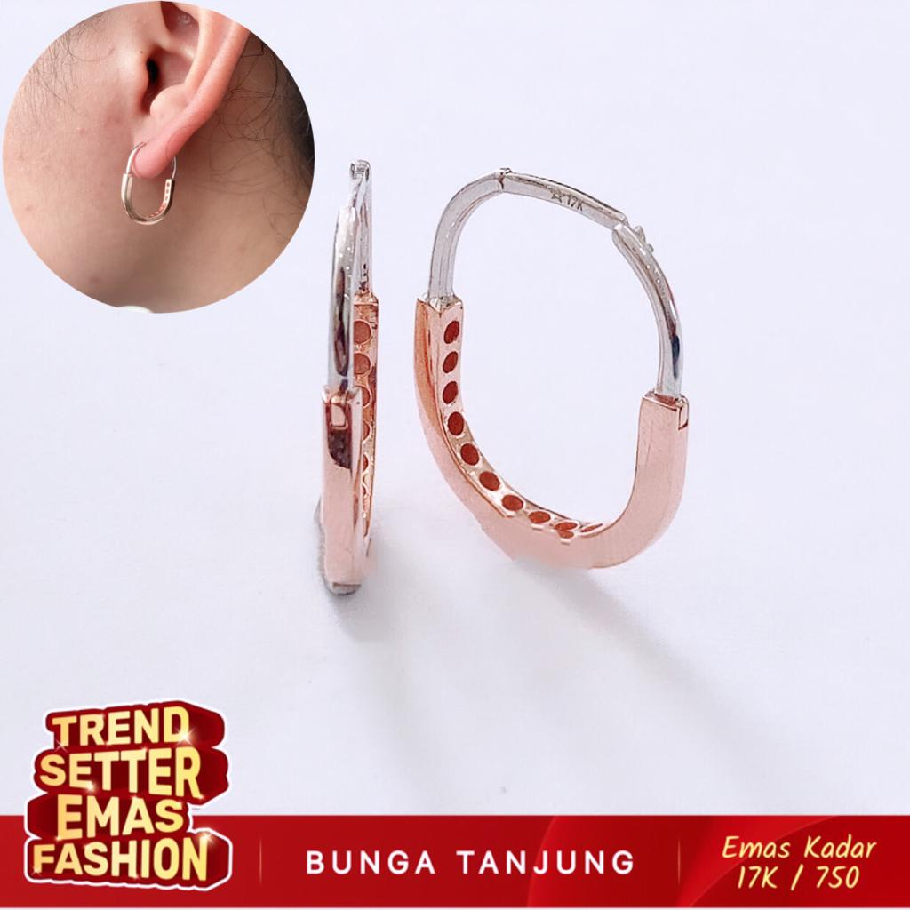 ANTING GEMBOK - EMAS 17K - BUNGA TANJUNG GOLD