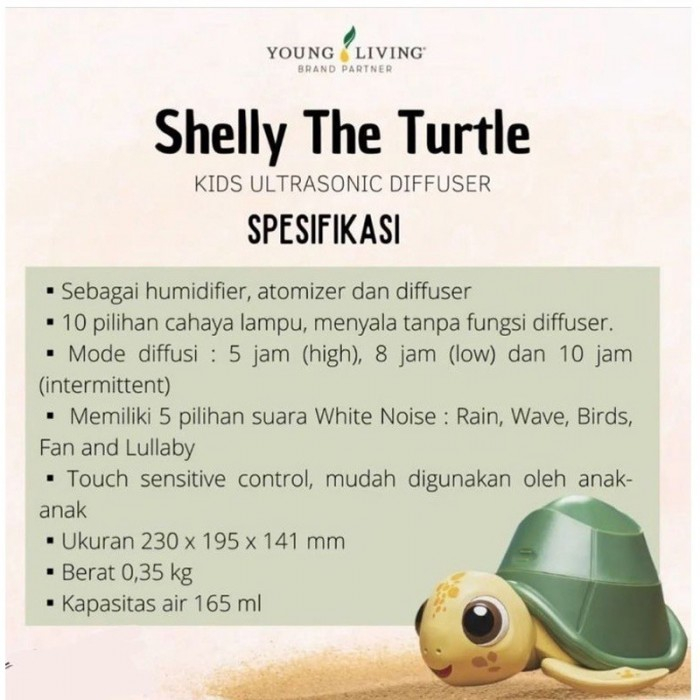 Shelly The Turtle Young Living Babymaniashop