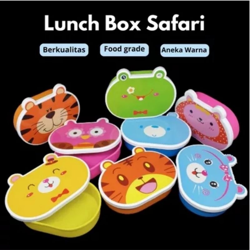 KOTAK MAKAN ANAK / TEMPAT BEKAL ANAK LUCU / SOUVENIR ULANG TAHUN ANAK / LUNCH BOX ANAK